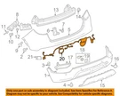 Gm Oem 17-22 Encore Rear Bumper Components-harness 42473168. Fixed Price $95.18.