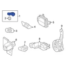 For Toyota Camry 2026 89341K0060P8 Rear Parking Aid Sensor. Fixed Price $277.58.