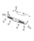 Genuine Mopar Rear Fascia Wiring 68488370AB. Fixed Price $105.36.