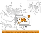 Gm Oem 16-18 CT6 Front Bumper Grille Components-camera 23283518. Fixed Price $1348.72.