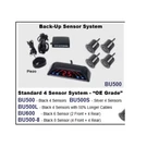 Accele BU500 Back-up Parking System W/ 4 Black. Fixed Price $119.90.