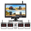 Wireless 7" Truck Quad Monitor 1080P Backup Camera Bsd For Trailer Rv Suv. Fixed Price $69.99.