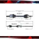 2X Front Trakmotive Cv Axle Joint Fits Ford Five Hundred Fwd 3.0L 2007 2006 2005. Fixed Price $239.84.