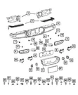 Genuine Mopar 2020-2025 Jeep Gladiator Rear Park Distance Bezel 6UD43RXFAA. Fixed Price $11.69.