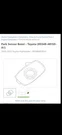 (1) Park Sensor Bezel Toyota (89348-48150-A1) Highlander Pearl White Color. Fixed Price $19.99.