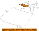 Gm Oem 14-19 Corvette Windshield Glass-mount Plate 84213076. Fixed Price $38.86.
