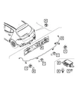 Genuine Mopar Rear Fascia Wiring 68608775AA. Fixed Price $183.75.