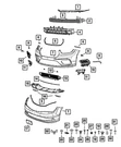 Genuine Mopar Park Assist Sensor Bracket Right 68700434AA. Fixed Price $7.68.