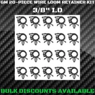 1976+ Cadillac Seville Interior Engine Harness Wire Loom Clip Retainers 3/8" Gm. Fixed Price $14.36.