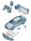 Audi A8 Front Right Inner Parking Aid Sensor Bracket 4H0919290C. Fixed Price $12.83.