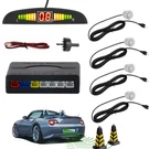 Car Reverse Backup Rear Buzzer Radar System Kit Parking Sensors Alarm Silver Usa. Fixed Price $14.99.