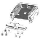 For Ram 1500 Classic 19-24 5LT35ZZZAB Rear Inner Parking Aid Sensor Housing. Fixed Price $31.18.