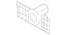 Genuine Volkswagen Park Sensor Bracket 5G0-919-493-J. Fixed Price $12.23.