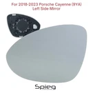 Driver Side Mirror Glass For 2018-2023 Porsche Cayenne (9YA) Heated Left. Fixed Price $55.64.