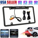 Us License Plate Metal Frame Rear View Backup Camera Cmos Hd Led Night Vision. Fixed Price $23.98.