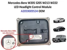 Mercedes-benz W205 S205 W213 W222 Led Headlight Control Module A2059009534 Oem. Fixed Price $120.00.