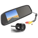 4.3" Mirror Monitor 18.5MM Flush Mount Backup Camera For Car Reverse Rear View. Fixed Price $33.62.