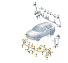 New Vw Tiguan AD1 Front Bumper Parking Wiring Harness 5NA971095BA 5NA-971-095-BA. Fixed Price $144.30.