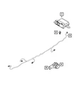 Genuine Mopar Rear Fascia Wiring 68352571AC. Fixed Price $129.38.