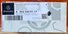 Distance Radar Mercedes-benz (002-540-91-17) Genuine Parts. Fixed Price $319.98.