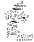 Genuine Mopar Park Assist Sensor Bracket Right 68531081AA. Fixed Price $12.44.