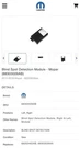 New Genuine Mopar 68303026AB Blind Spot Detection Module Jeep Dodge Ram. Fixed Price $588.85.