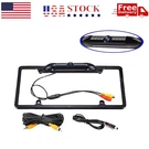 Us License Plate Metal Frame Rear View Backup Camera Cmos Hd Led Night Vision. Fixed Price $23.89.