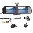 4.3" Dual Screen Car Rear View Mirror Monitor Side Backup Cameras Kit. Fixed Price $106.99.