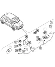 Genuine Mopar Park Assist Sensors Wiring 68656408AA. Fixed Price $136.74.