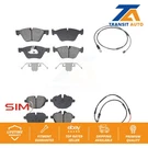 Front Rear Semi-metallic Disc Brake Pads And Wear Sensors Kit For Bmw 528I. Fixed Price $75.21.