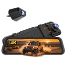Wolfbox M40LITE 4K 10" Rear View Mirror Camera, Dash Front And For Car. Fixed Price $79.99.