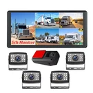 10.36" Touch Screen Quad Monitor 5CH Camera Dvr Video Recorder 12-36V For Truck. Fixed Price $239.99.