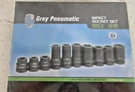 Grey Pneumatic 9153 1" Drive 10 Piece Truck Wheel Impact Socket Set Warranty. Fixed Price $264.99.