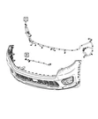 Genuine Mopar Front Fascia Wiring 68648797AA. Fixed Price $127.53.