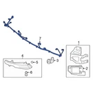 For Kia Telluride 20-22 91880S9020 Rear Parking Aid System Wiring Harness. Fixed Price $246.96.