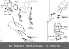 Genuine Oe Sensor Assembly Ultrasonic 8651A273WA For Mitsubishi 8651A-273WA. Fixed Price $191.05.