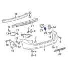 For Toyota Sienna 18-20 Rear Inner Parking Aid Sensor Housing. Fixed Price $20.53.