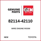 Genuine 2013-2018 Toyota RAV4 Wire Engine Room 82114-42110. Fixed Price $156.95.