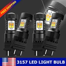 4X Error Free White/amber 3157 Led Drl Switchback Turn Signal Parking Light Bulb. Fixed Price $29.44.