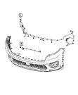 Genuine Mopar Front Fascia Wiring 68600729AB. Fixed Price $99.28.