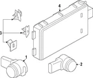 Genuine Bmw Auto Park Sensor 66-20-5-A67-596. Fixed Price $277.05.