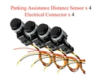 4X Parking Assist Sensor + Electrical Connector Fits Bmw Mini Cooper Porsche. Fixed Price $67.50.