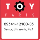 89341-12100-B3 Toyota Sensor, Ultrasonic, NO.1 8934112100B3, New Genuine Oem Par. Fixed Price $255.60.
