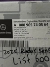 Mercedes-benz-mb Genuine Oem Radar Sensor 000-905-74-05-64 Brand New Box Usa. Fixed Price $600.00.