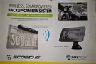 Scosche Wireless Solar Powered Backup Camera System Easy Install 4.3" Monitor. Fixed Price $99.99.
