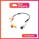 Eway M12 4-PIN Rca Video Dc Female Connector Wire, Monitor/camera Ad. Fixed Price $12.28.