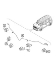 Genuine Mopar Park Assist Sensors Wiring 68256444AA. Fixed Price $146.32.