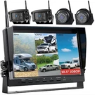 10" Wireless Quad Dvr Monitor Backup Camera For Rv Truck Trailer Bus Van Car. Fixed Price $139.00.